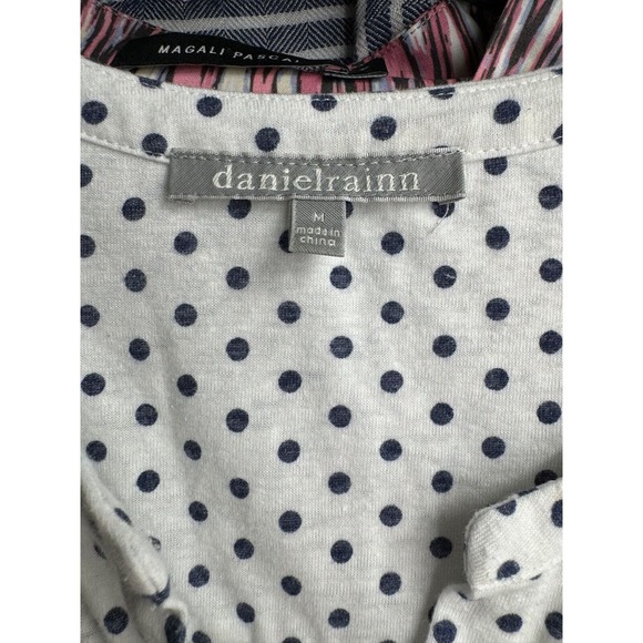 Daniel Rainn White and Black Polka Dot Blouse - Picture 4 of 5